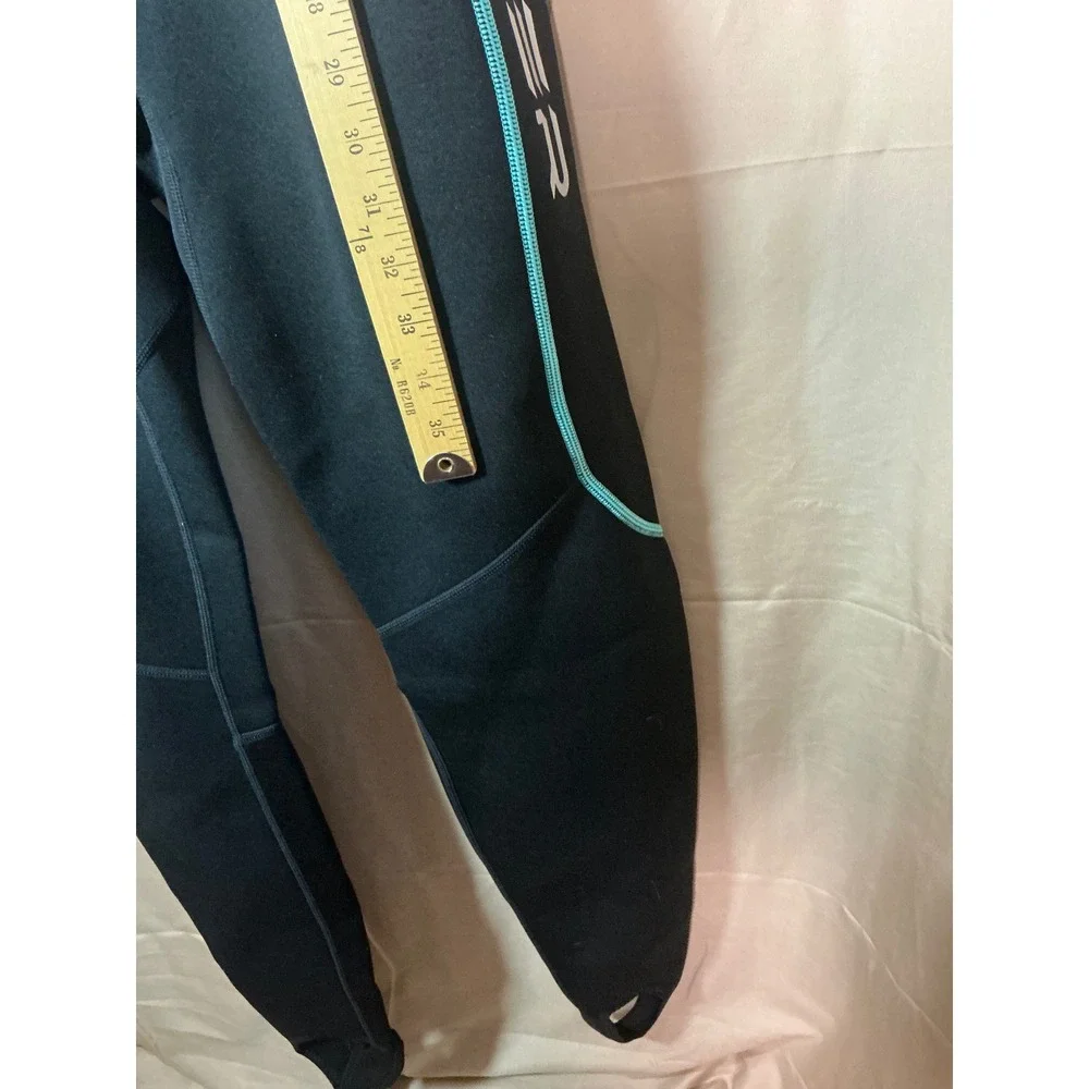 XUKER Wetsuit Women XL Black Teal Excellent 2mm Neoprene Full Body Long Sleeve